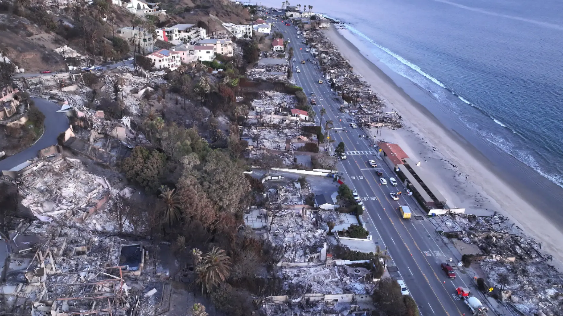 Viviendas consumidas por los incendios en Los Angeles